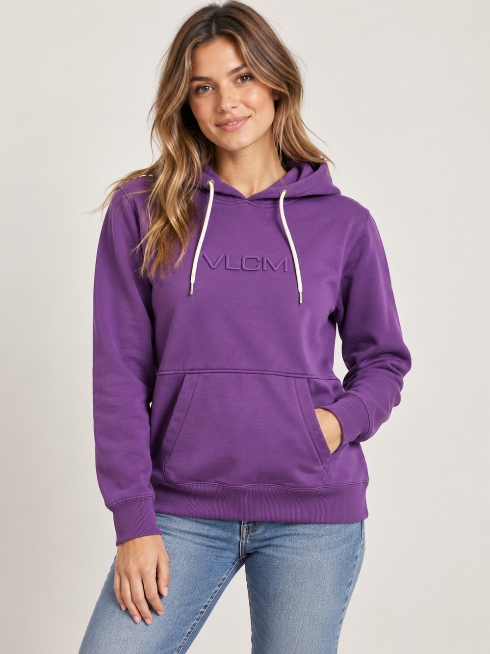 Volcom Women's Violet Pullover Hoodie with Kangaroo Pocket